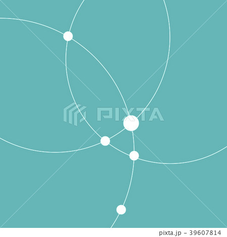 Technology abstract dot and circle connection 39607814