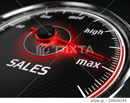 Great Sales - sales speedometer 39608293