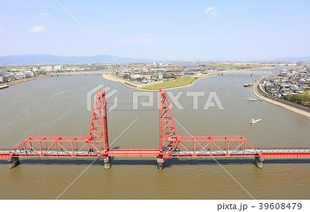 筑後川昇開橋 福岡県大川市_佐賀県佐賀市諸富町 筑後川昇開橋 福岡県大川市_佐賀県佐賀市諸富町 39608479