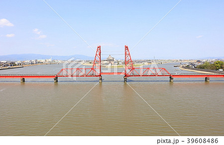 筑後川昇開橋 福岡県大川市_佐賀県佐賀市諸富町 39608486