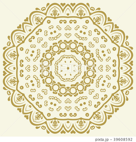 Oriental Abstract Vector Pattern 39608592