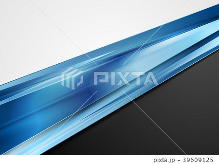 Abstract corporate blue glossy stripes background Abstract corporate blue glossy stripes background 39609125