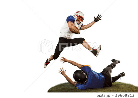 The two american football players studio isolated 39609812