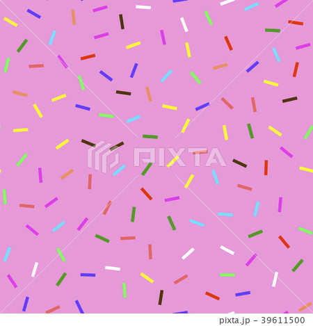 Glaze and Colored Sprinkles Seamless Pattern 39611500