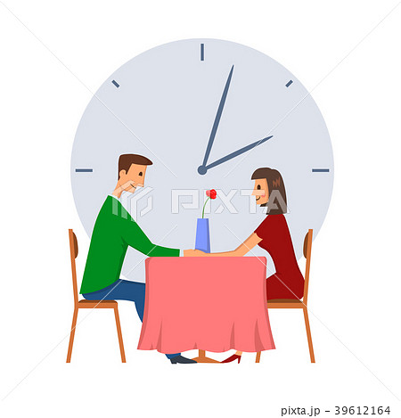 Speed dating, concept vector illustration 39612164