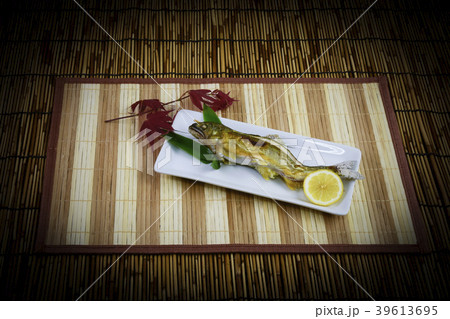 鮎の塩焼き 黒ボカシ 鮎の塩焼き 黒ボカシ 39613695