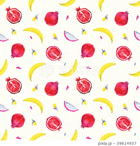Tropical pattern of exotic fruit. Abstract 39614937