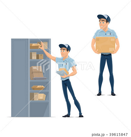Postman, delivery man, mailman or courier icon Postman, delivery man, mailman or courier icon 39615847