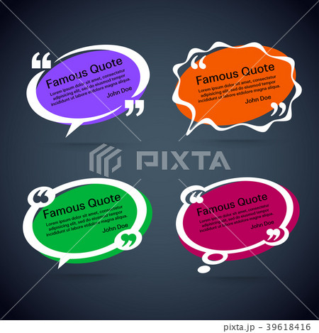 quote vector border set 39618416