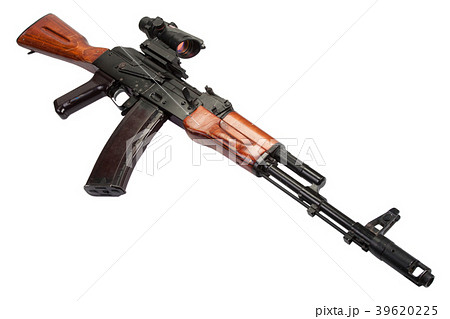 Kalashnikov AK assault rifle with optical sight  39620225