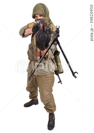 mercenary with machine gun 39620950