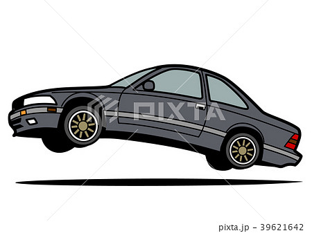 懐かしめ国産クーペ ジャンプ グレー 自動車イラスト 懐かしめ国産クーペ ジャンプ グレー 自動車イラスト 39621642