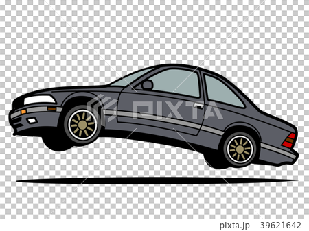 懐かしめ国産クーペ ジャンプ グレー 自動車イラスト 懐かしめ国産クーペ ジャンプ グレー 自動車イラスト 39621642