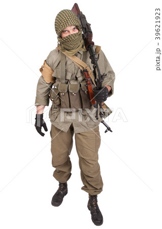mercenary with machine gun 39621923