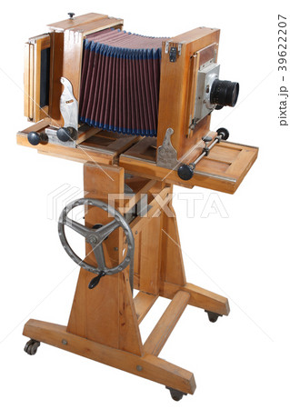 Old Wooden Big Format Camera Old Wooden Big Format Camera 39622207
