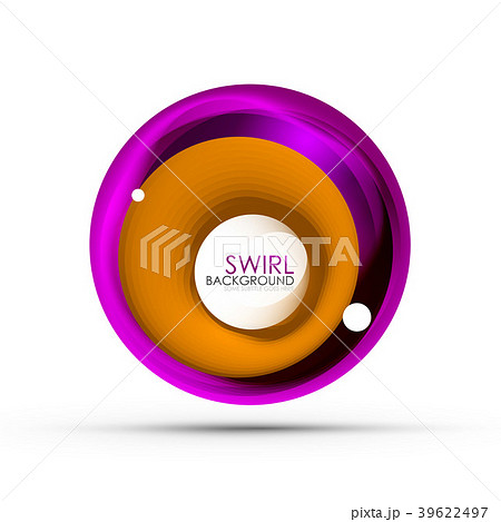 Spiral swirl flowing lines 3d vector abstract Spiral swirl flowing lines 3d vector abstract 39622497