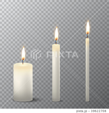 Vector 3d realistic different white paraffin or Vector 3d realistic different white paraffin or 39622708