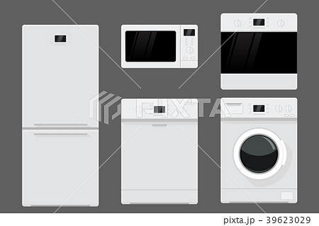 Home appliances. Flat design. Vector illustration. 39623029