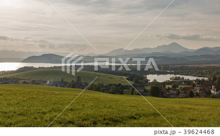 Sunset over Liptovska Mara lake, Slovakia. Sunset over Liptovska Mara lake, Slovakia. 39624468
