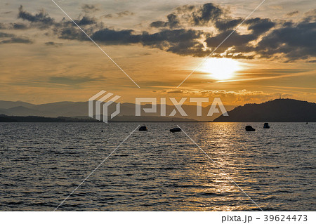 Sunset Liptovska Mara lake, Slovakia. Sunset Liptovska Mara lake, Slovakia. 39624473