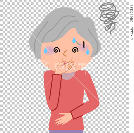 シニア女性　吐気 39625388