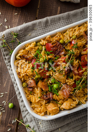Cajun chicken with rice Cajun chicken with rice 39630065