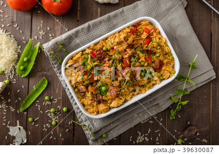 Cajun chicken with rice Cajun chicken with rice 39630087