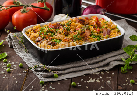 Cajun chicken with rice Cajun chicken with rice 39630114