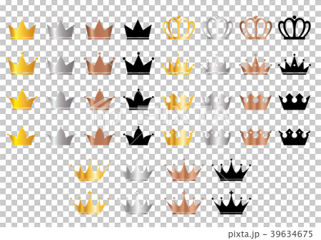 Illustration set of crowns Illustration set of crowns 39634675