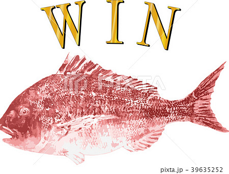 真鯛（赤）とWIN文字 39635252