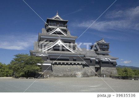熊本城 南東より天守閣 39635536