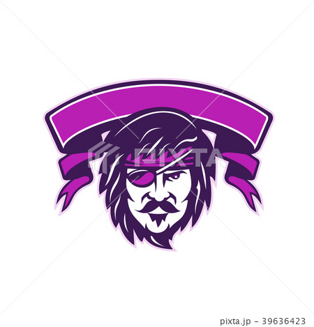 French Corsair With Ribbon Scroll Retro 39636423