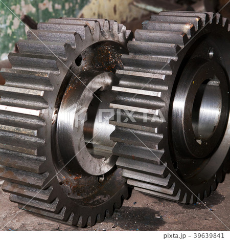 large gears and cogs, titanium and steel industry 39639841