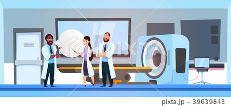 Team Of Doctors Over Mri Machine Scanner Hospital 39639843