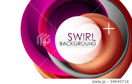 Spiral swirl flowing lines 3d vector abstract Spiral swirl flowing lines 3d vector abstract 39640718