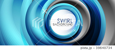 Spiral swirl flowing lines 3d vector abstract 39640734