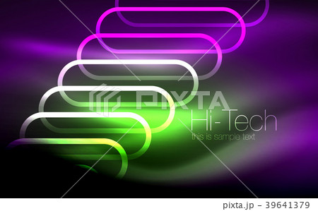 Glowing ellipses dark background, waves and swirl Glowing ellipses dark background, waves and swirl 39641379