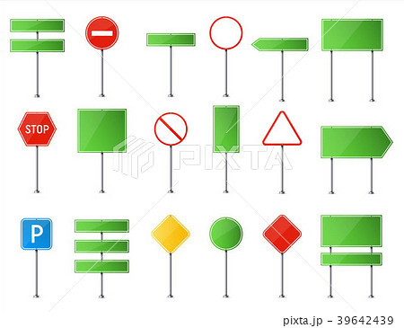 Creative vector illustration of road sign isolated 39642439