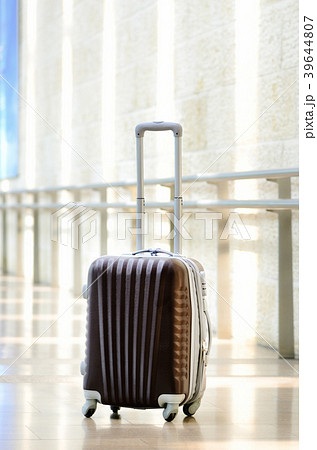 Packed travel suitcase, airport. Summer holiday 39644807