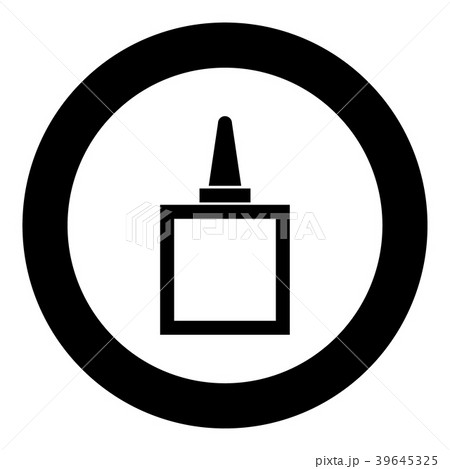 Glue black icon in circle 39645325