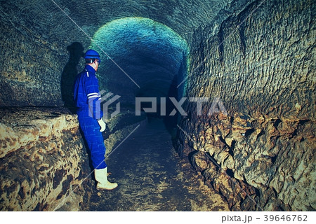 Bastion passage under city. Old catacombs  39646762