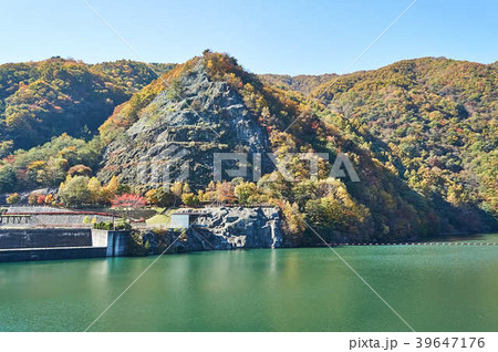 山梨県 秋の広瀬ダム 山梨県 秋の広瀬ダム 39647176