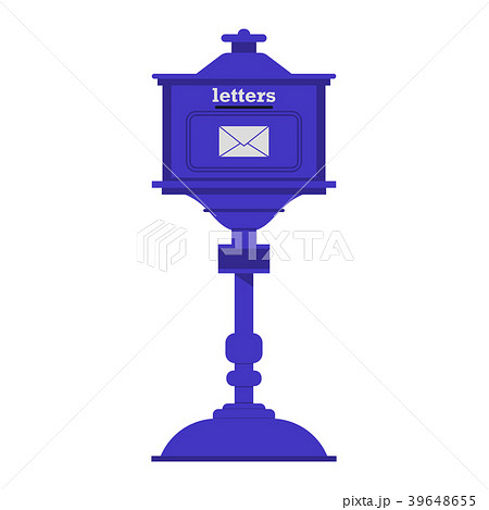 Vintage Postbox or Mail Post Icon Vintage Postbox or Mail Post Icon 39648655