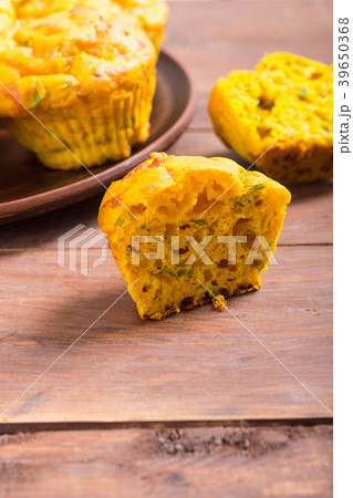 Homemade baked muffins with cheese Homemade baked muffins with cheese 39650368