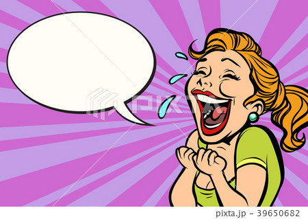 woman laughs with tears 39650682