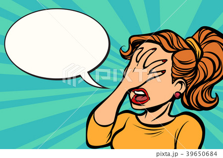 woman facepalm gesture 39650684