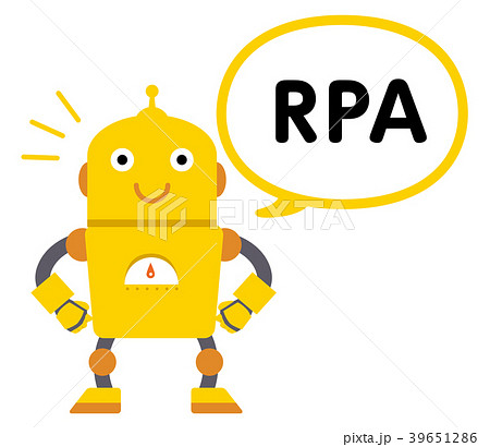 ロボット キャラクター Rpa イラストのイラスト素材 39651286 Pixta