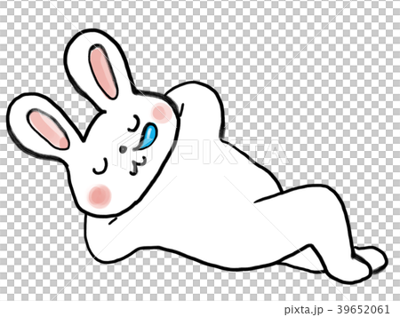 居眠りうさぎのイラスト素材 [39652061] - PIXTA
