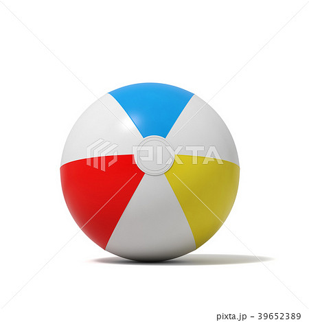 3d rendering of an inflated beach ball with white 3d rendering of an inflated beach ball with white 39652389