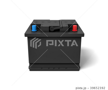3d rendering of black car battery with colorful 3d rendering of black car battery with colorful 39652392